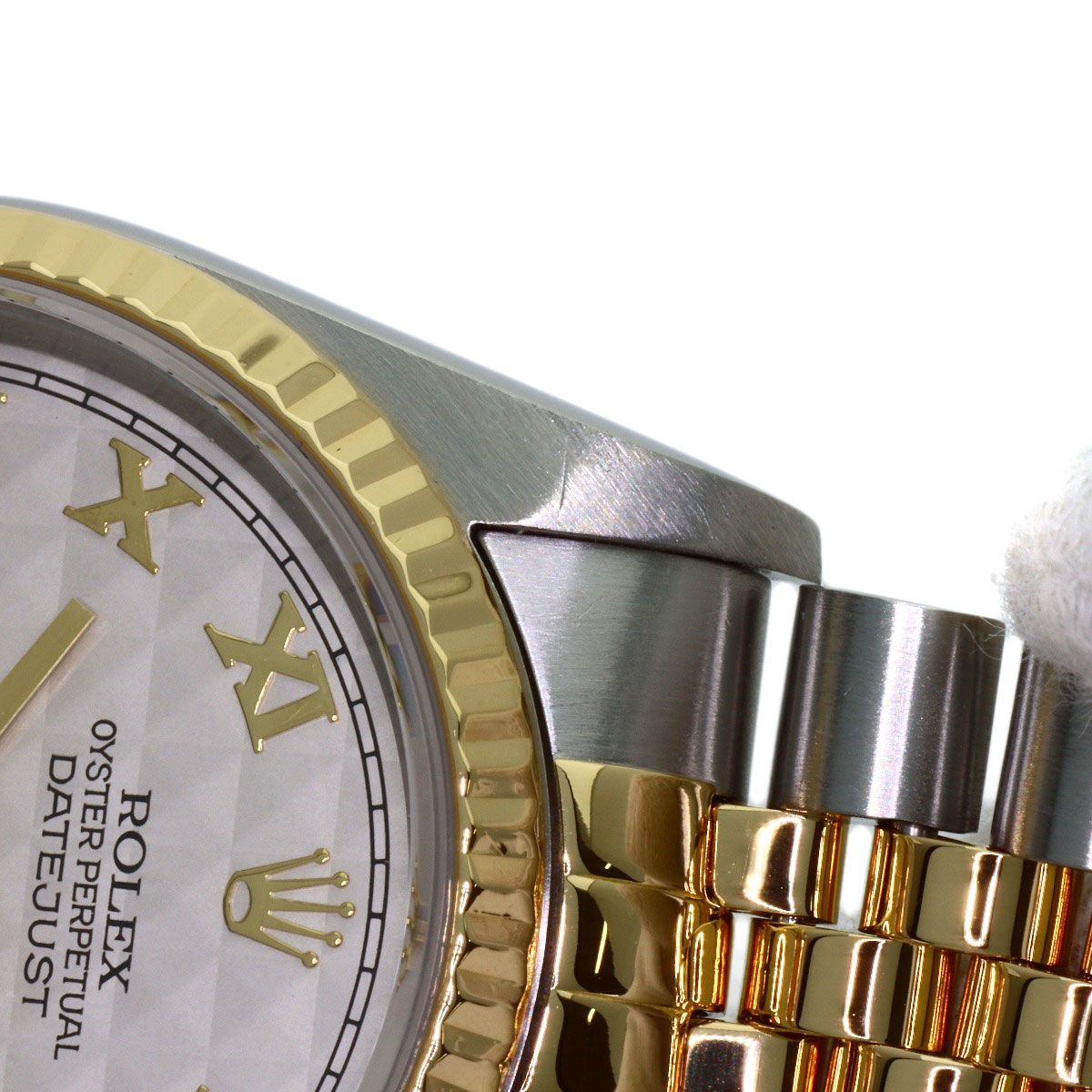 ROLEX ロレックス 16233 デイトジャスト ピラミッドローマン 腕時計 SS