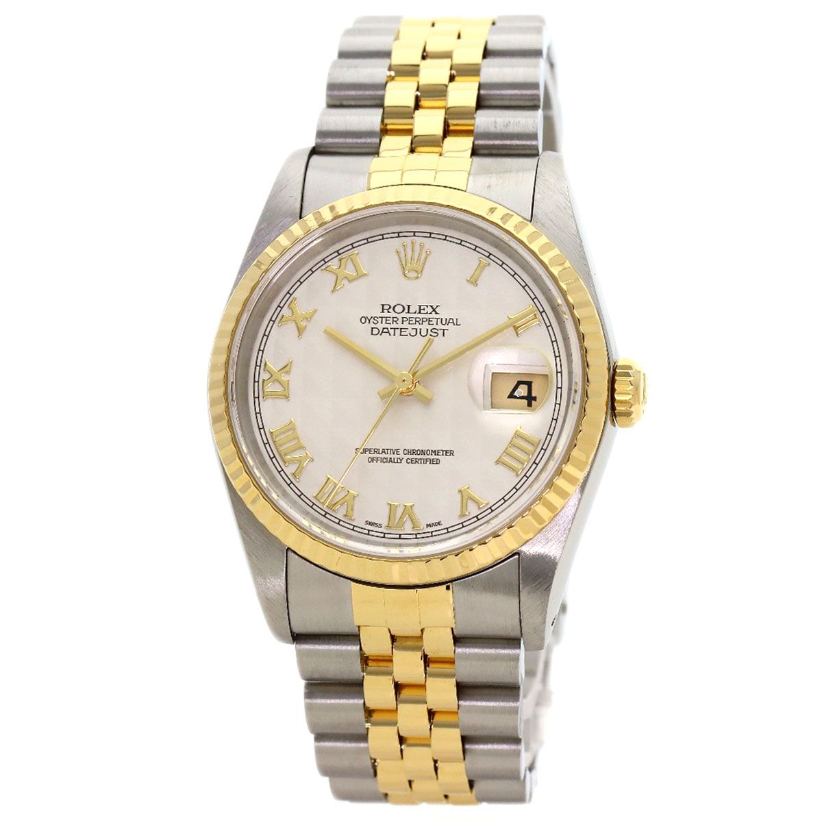 ROLEX ロレックス 16233 デイトジャスト ピラミッドローマン 腕時計 SS