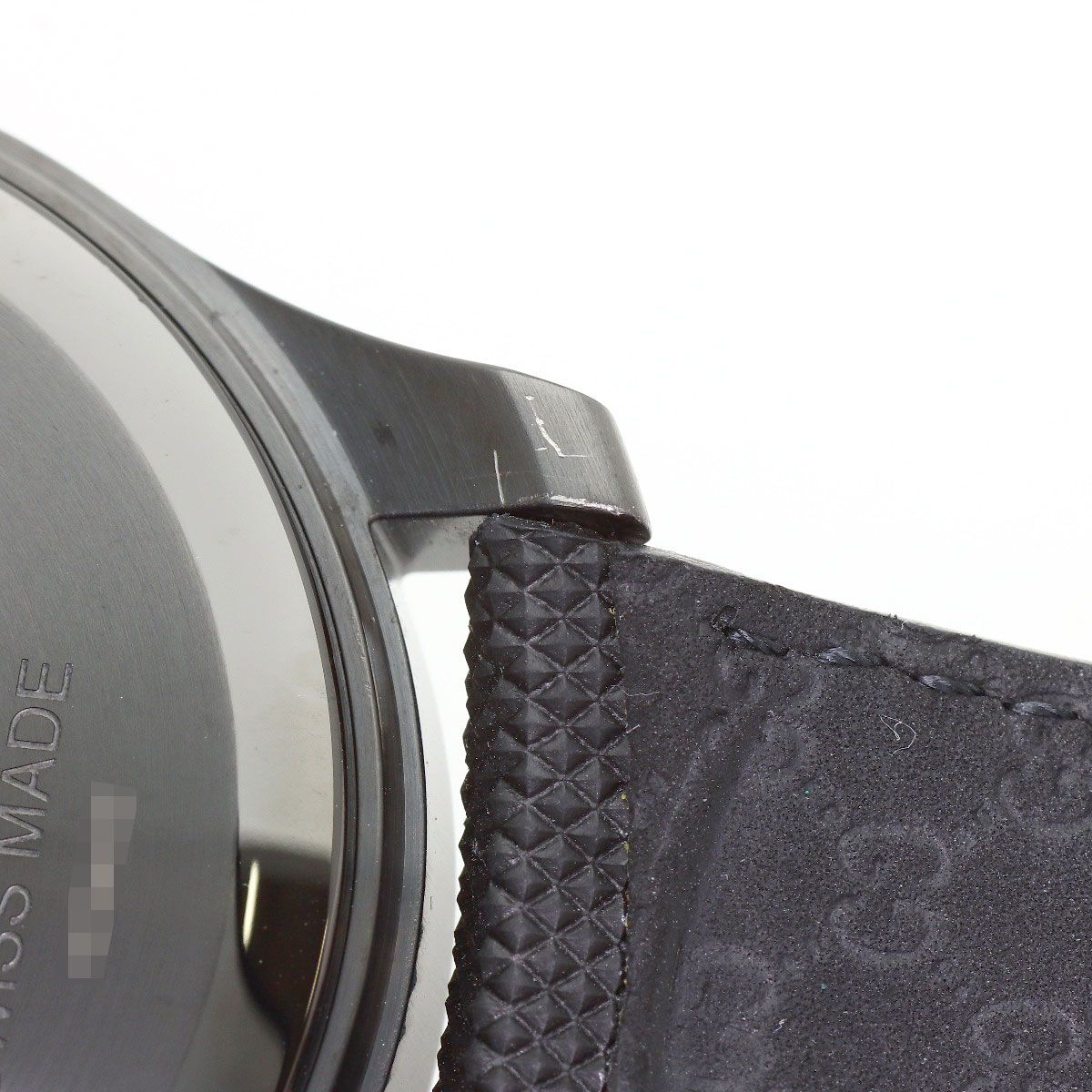 GUCCI グッチ YA12625 Gタイムレス クロノ 腕時計 SS 革 メンズ [中古