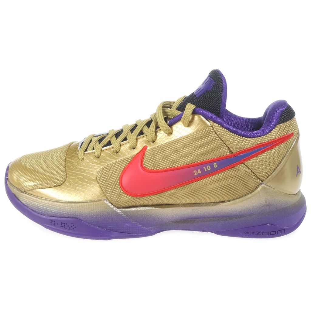 NIKE (ナイキ) ×UNDEFEATED KOBE 5 PROTRO HALL OF FAME アンディフィーテッド コービー5 プロトロ ホール オブ フェイム ローカットスニーカー ゴールド/パープル US8.5/26.5cm DA6809-700 32,819円