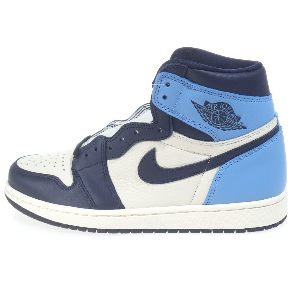 NIKE (ナイキ) AIR JORDAN1 RETRO HIGH OG OBSIDIAN UNIVERSITY BLUE エアジョーダン1 レトロ オブシディアン ユニバーシティブルー ハイカットスニーカー US9/27cm 555088-140