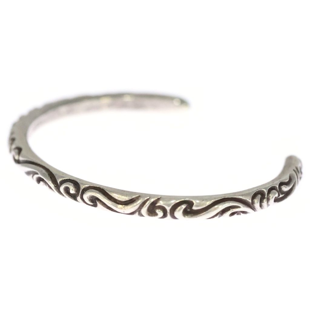 CHROME HEARTS (クロムハーツ) BANGLE SCROLL スクロールバンドバングル ブレスレット シルバー BCA127 -