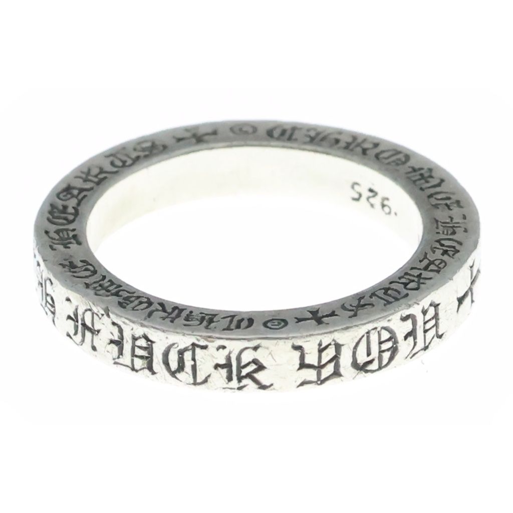CHROME HEARTS (クロムハーツ) 3mm SPACER FUCKYOU スペーサー ファックユー リング シルバーBCA333 -
