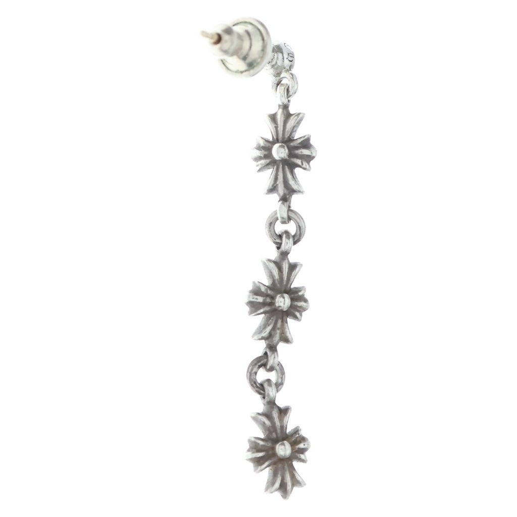 CHROME HEARTS (クロムハーツ) TINY E CH PLS 3 タイニーECHプラス3ドロップ ピアス シルバー BCA116