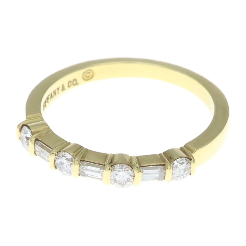 TIFFANY & Co. (ティファニー) フォーエバーバンド エンブレイス ダイヤ リング イエローゴールド 750YG #11