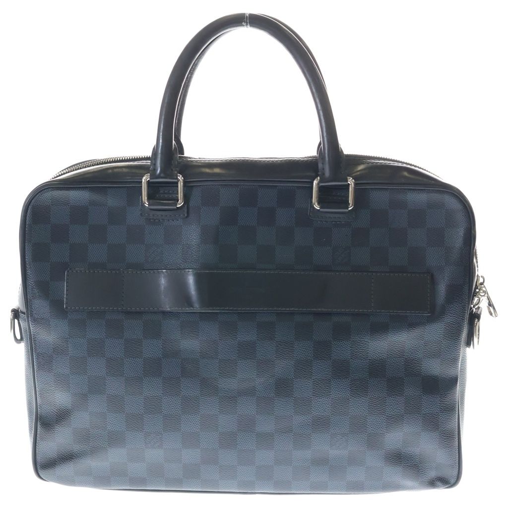 LOUIS VUITTON (ルイヴィトン) ダミエ グラフィット ビジネスバッグ ハンドバッグ ショルダーバッグ ネイビー ブラック PVC レザー N41123 シルバー金具