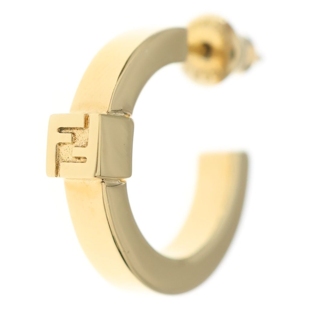 FENDI (フェンディ) フォーエバー フェンディ フープピアス ゴールド