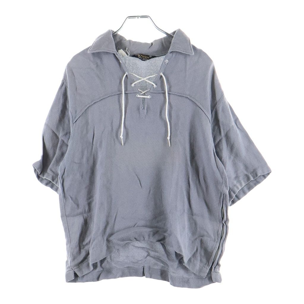 VINTAGE (ヴィンテージ) 60-70S SEARS (シアーズ) PREMIERE COLLECTION LACE UP SHIRT レースアップ 半袖シャツ グレー - 8,873円