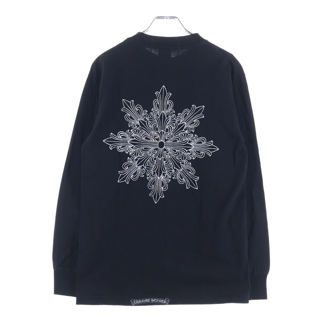 CHROME HEARTS (クロムハーツ) OLD FLOLAL CROSS SNOW FLAKE L/S TEE