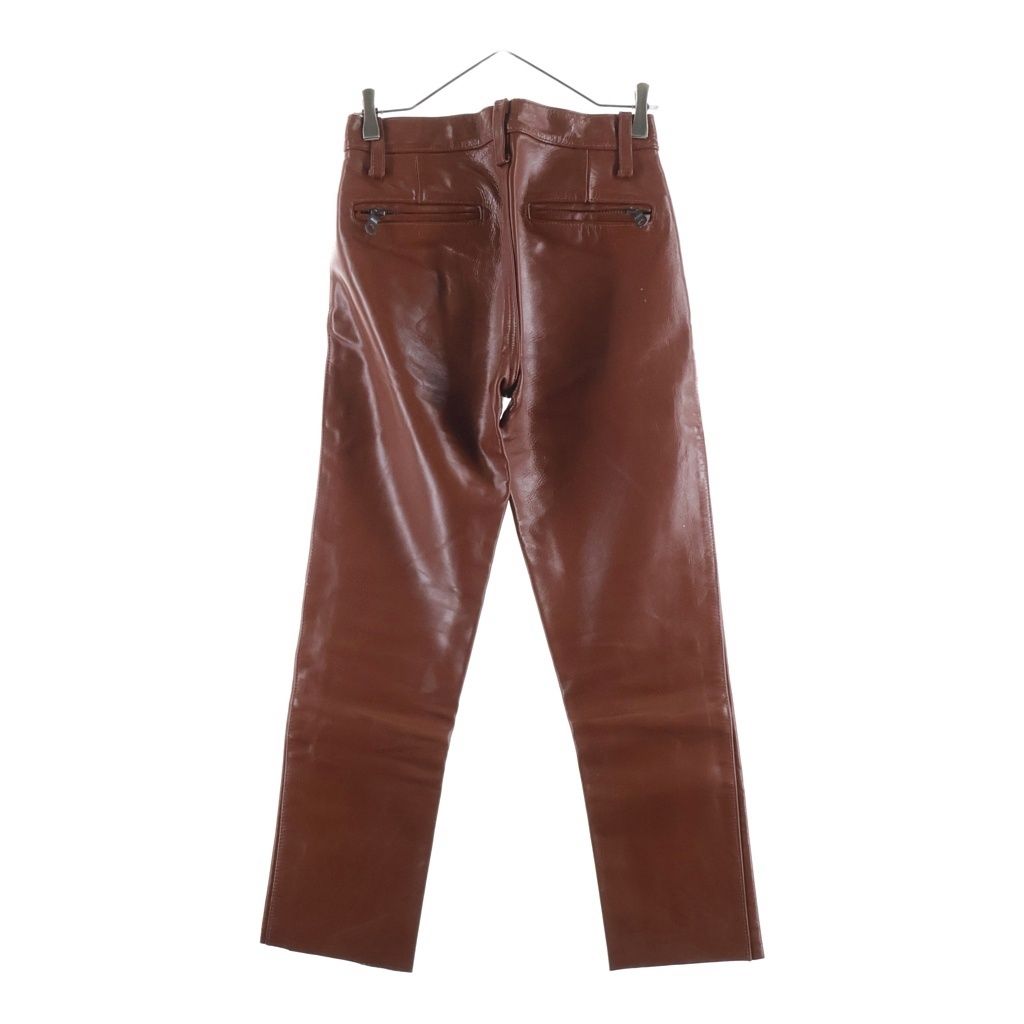 HYSTERIC GLAMOUR ヒステリックグラマー 90-00s OLD Leather Pants Made In KOREA オールド レザー パンツ 馬革 ブラウン 2LP-0250 HYSTERIC GLAMOUR (ヒステリックグラマー) 90-00s OLD Leather Pants