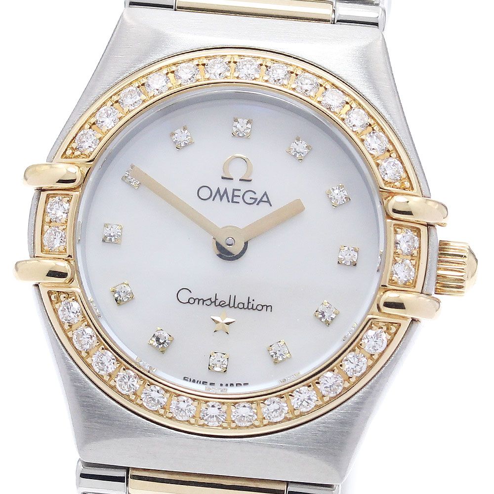 オメガ OMEGA 1365.75 コンステレーション マイチョイス 12P ダイヤベゼル クォーツ レディース 美品 _973138 157,450円