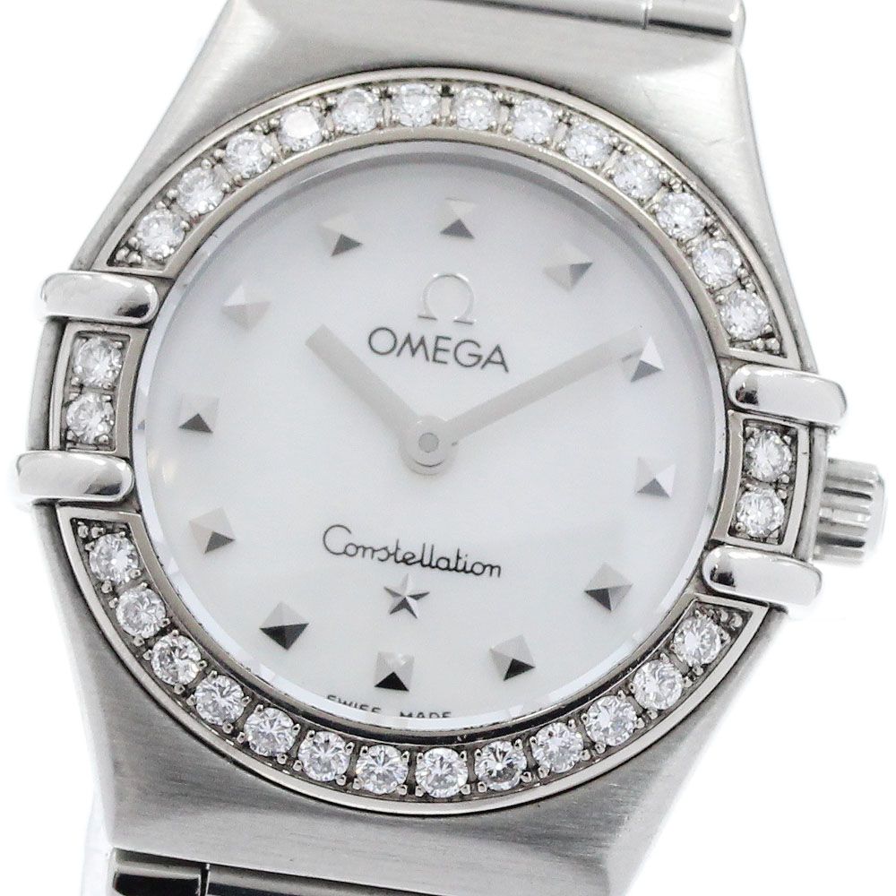 オメガ OMEGA 1465.71 コンステレーション マイチョイス ミニ ダイヤベゼル クォーツ レディース 良品 _948218