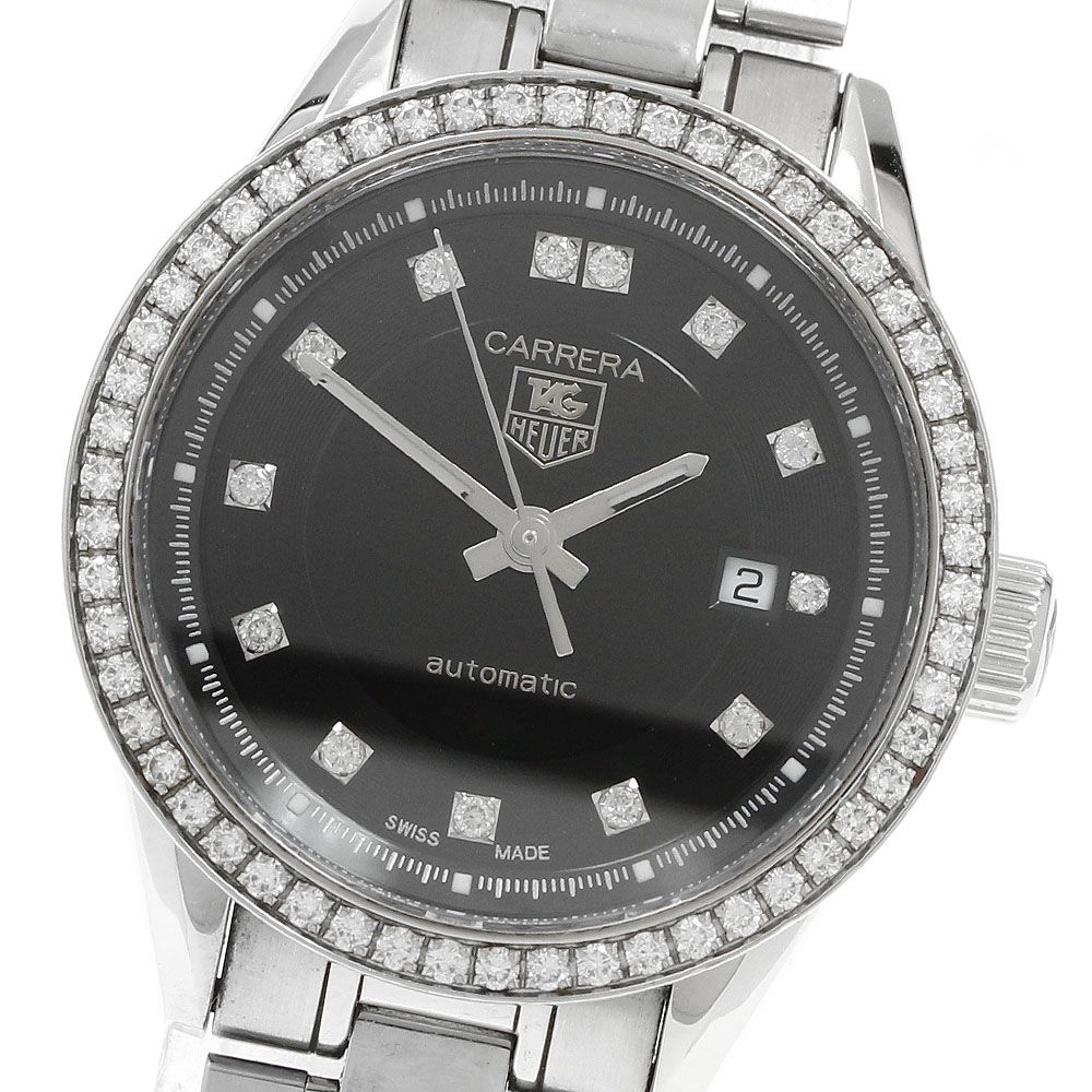 タグホイヤー TAG HEUER WV2412 カレラ ダイヤベゼル デイト 自動巻き レディース _973212