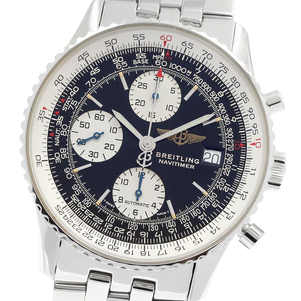 ブライトリング BREITLING A13022 オールドナビタイマー デイト クロノグラフ 自動巻き メンズ _972453