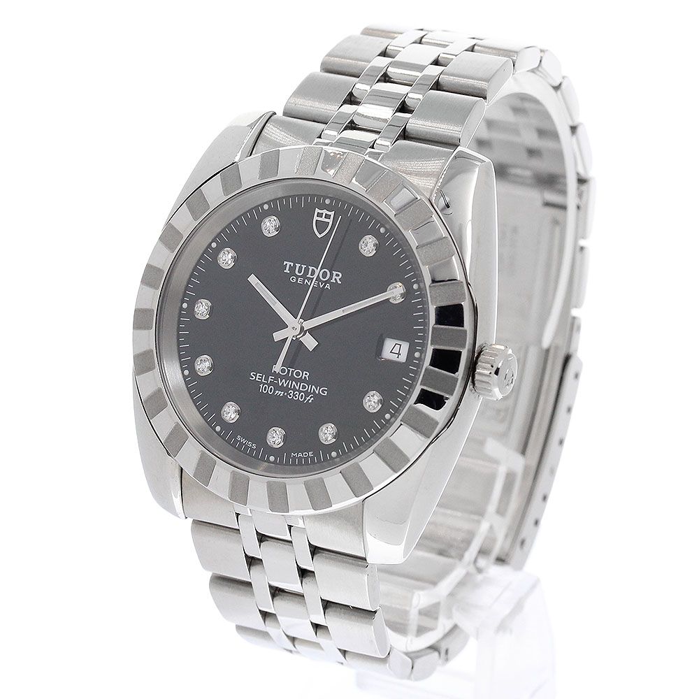 チュードル TUDOR 21010 クラシック デイト 10Pダイヤ 自動巻き メンズ 保証書付き_972534 チュードル TUDOR 21010 クラシック デイト 10Pダイヤ 自動巻き メンズ
