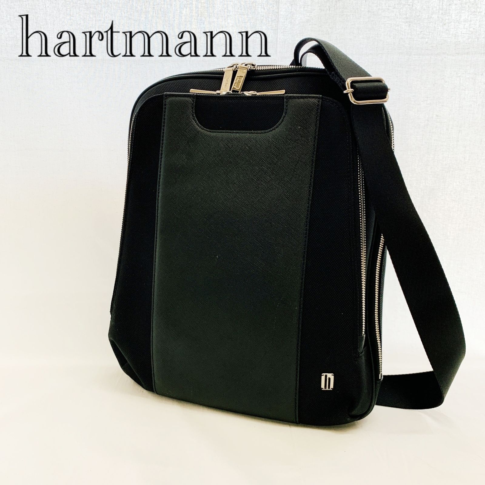 hartmann ハートマン ワンショルダーバッグ クロスボディ バックパック ブリーフケース ビジネスリュック ブラック メンズ _218