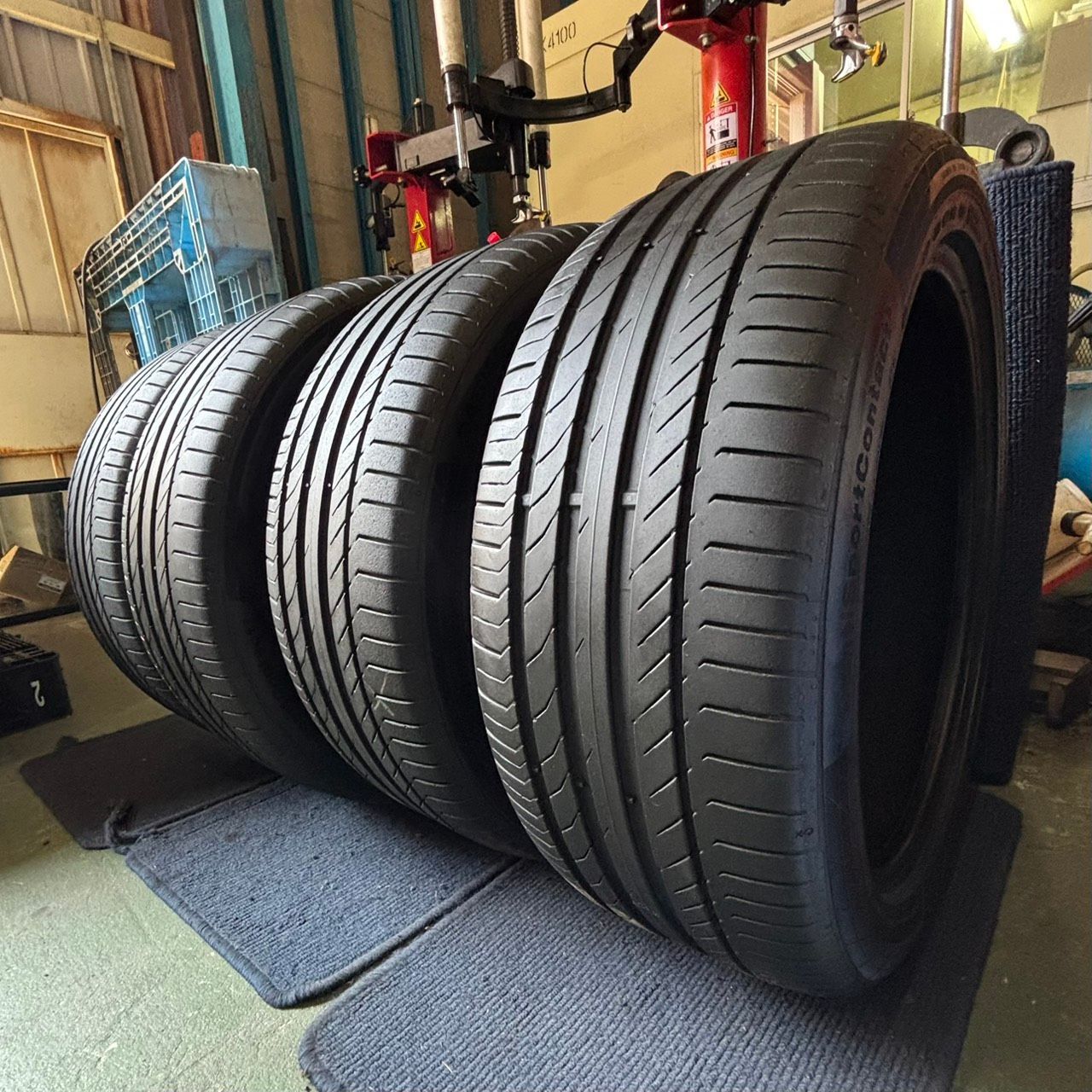 ☆送料無料☆【2023年製造】【溝6.5~7分山】Continental ContiSportContact5 ４本 245/45R19 ASP3770