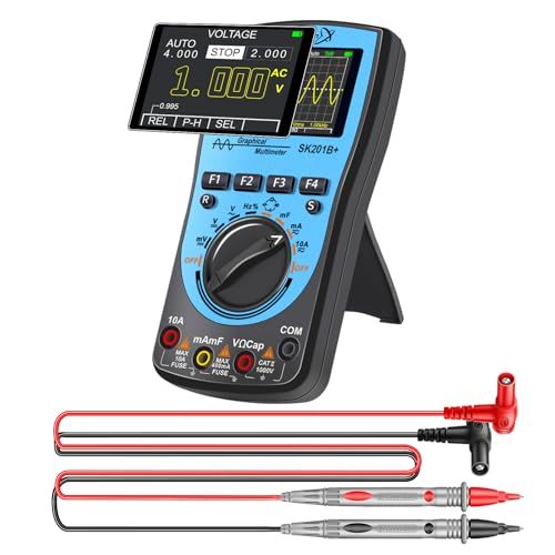 SK201B+ インテリジェント グラフィカル デジタル オシロスコープ マルチメーター 2 in 1 SKYCENX 2.4インチカラースクリーン 1MHz 帯域幅 2.5Msps サンプリングレート DIYおよび電子テスト用★m 6a20d721