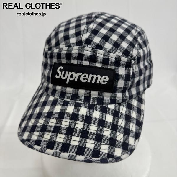 Supreme/シュプリーム【23SS】Gingham Camp Cap/ギンガム キャンプ キャップ/帽子/ブラック 7,560円