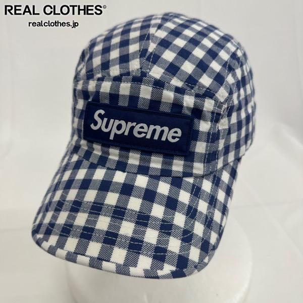 Supreme/シュプリーム【23SS】Gingham Camp Cap/ギンガム キャンプ キャップ/帽子/ネイビー