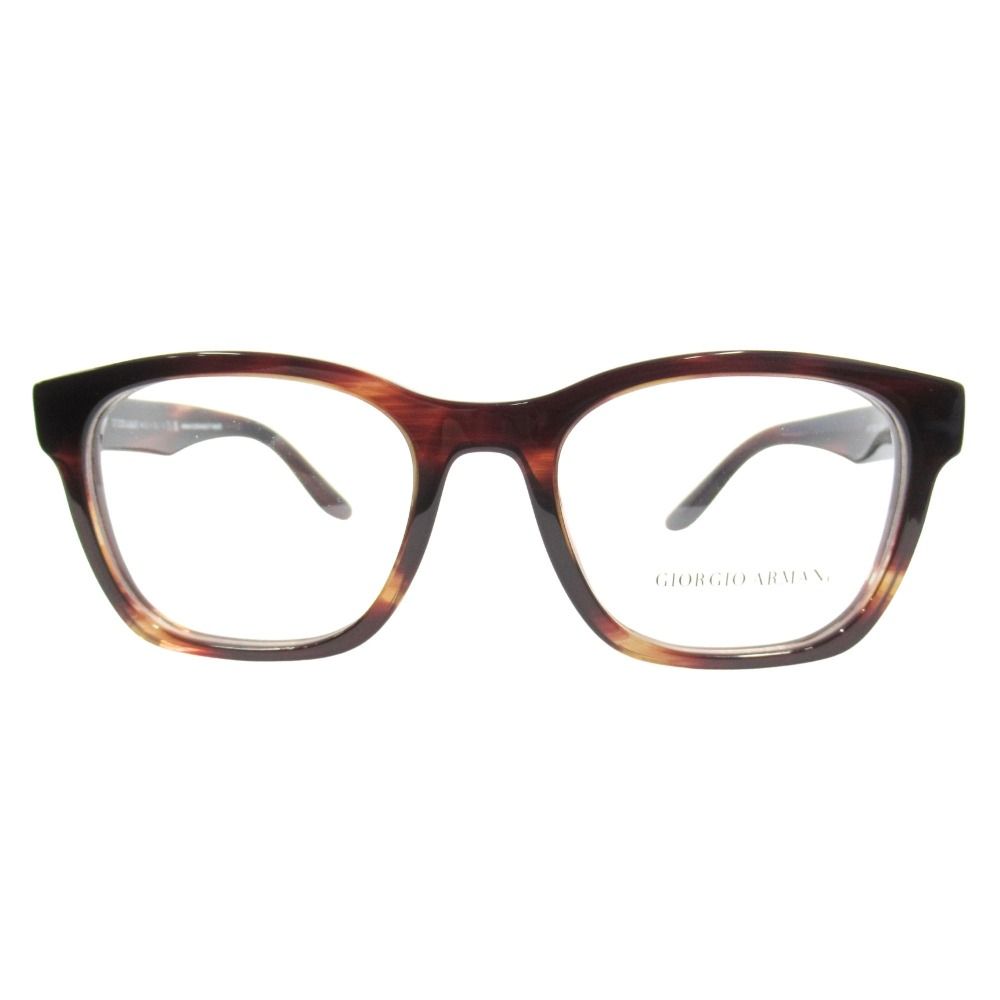 未使用 GIORGIO ARMANI ジョルジオアルマーニ メガネ めがね 眼鏡 スクエア サイズ51□19-145 茶 ブラウン メンズ レディース 古着 中古 USED 12,935円
