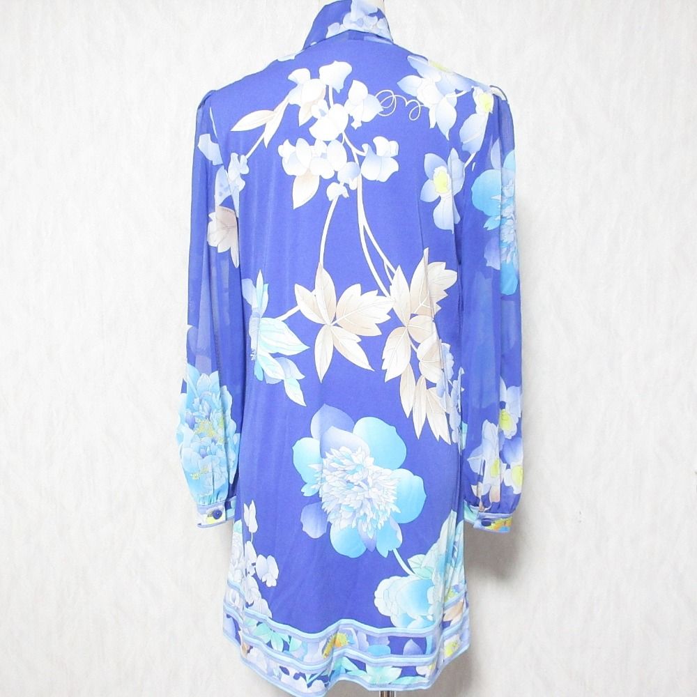 美品 Leonard Fashion レオナールファッション フラワープリント