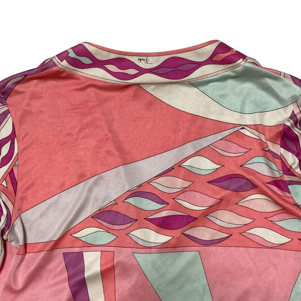 良品 EMILIO PUCCI エミリオプッチ プッチ柄 シルク100％ チュニック