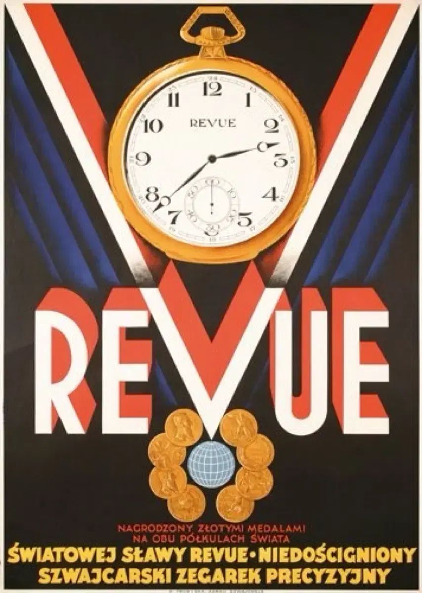 1940年代 ヴィンテージ REVUE 手巻き時計 出品