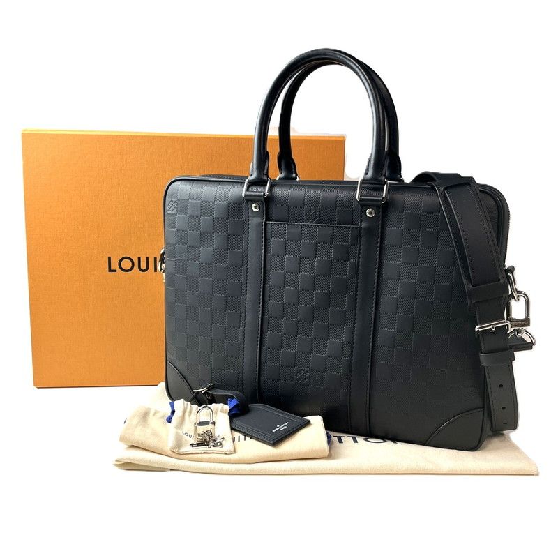 [Used beauty goods] Louis Vuitton N40444 Porte Documin Voyage briefcase Damier Infini [179-260614-SS-01-ich]