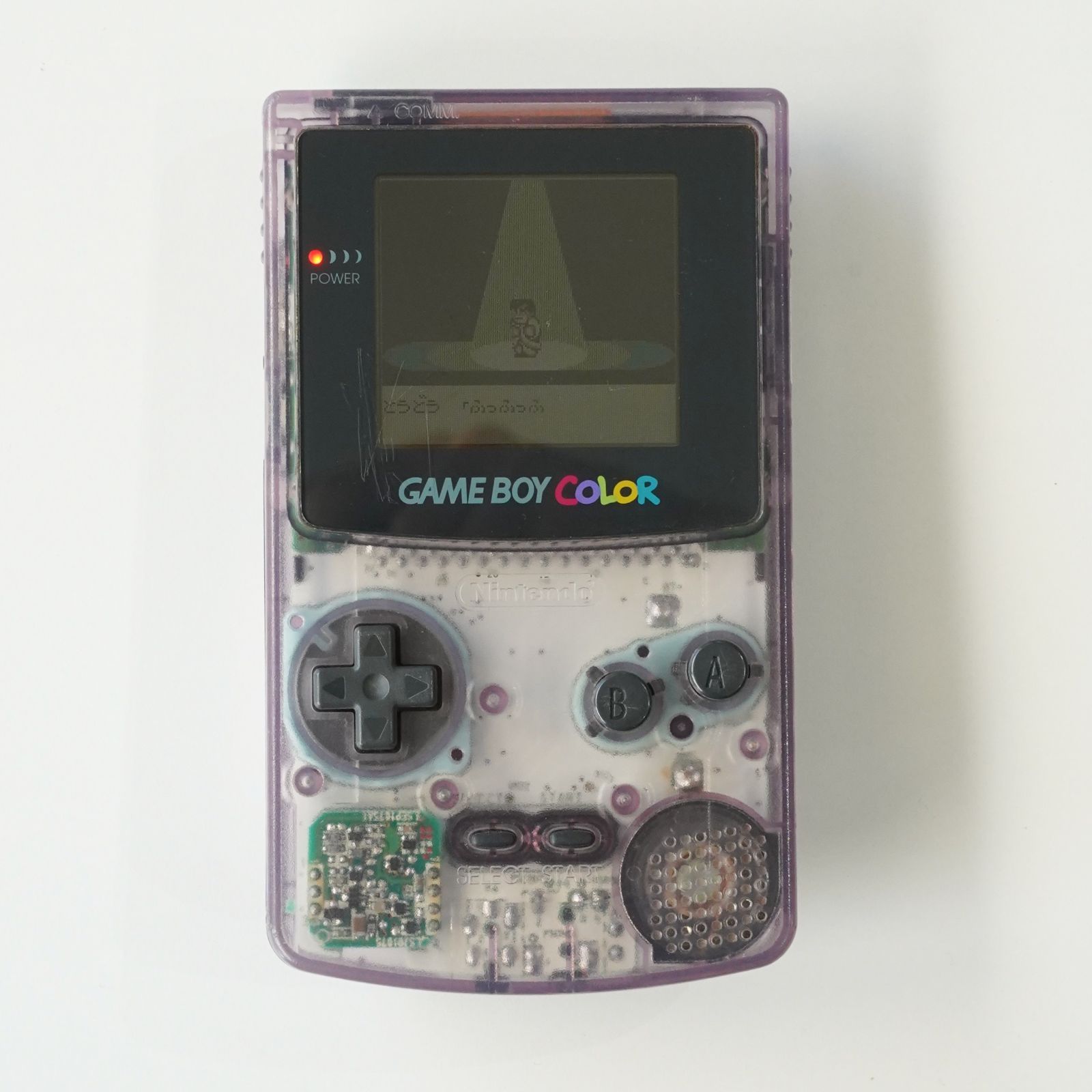任天堂 ゲームボーイカラー CGB-001 クリアパープル 動作確認済み 音量
