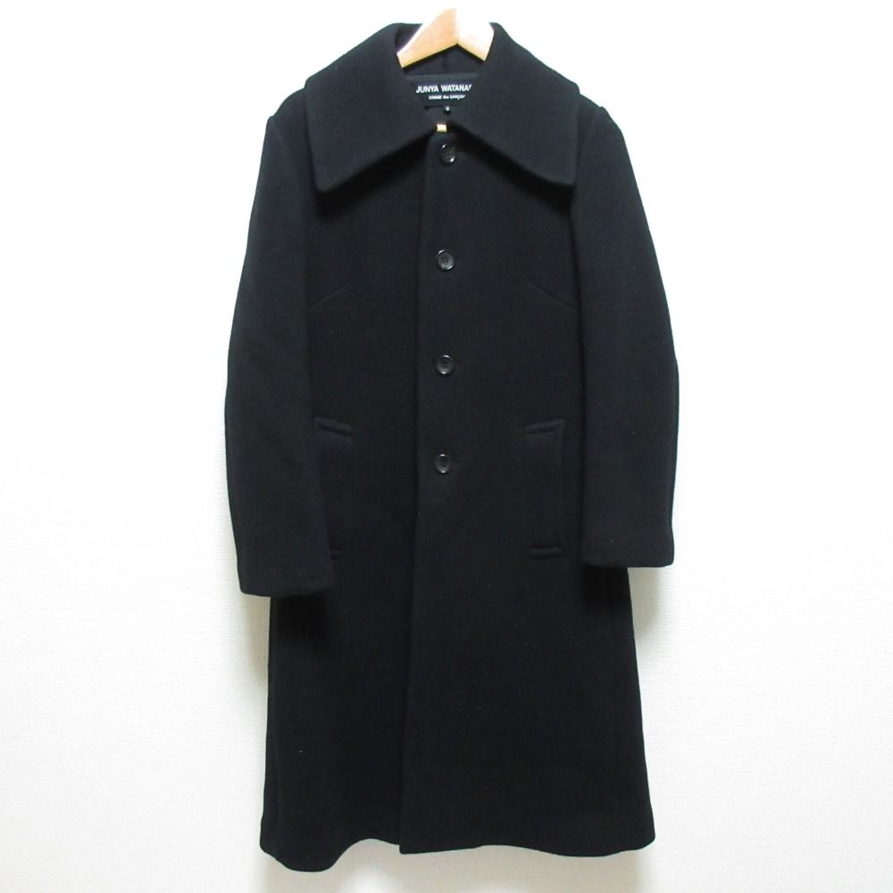 良品 JUNYA WATANABE COMME des GARCONS ジュンヤワタナベ コムデギャルソン AD2006 ウールロングコート JR-C053 サイズS ブラック レディース 古着 中古 USED