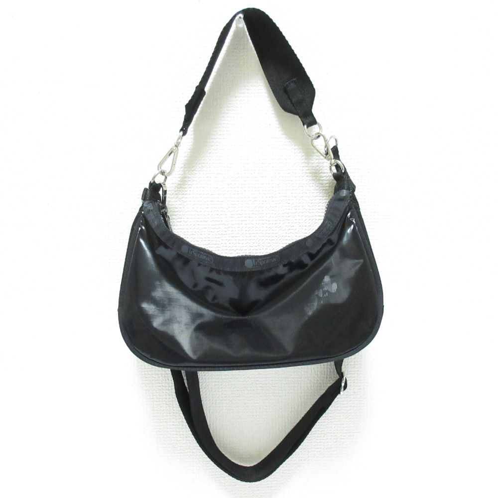 美品 LeSportsac レスポートサック 3752 R086 SM ショルダーバッグ ブラック レディース 古着 中古 USED
