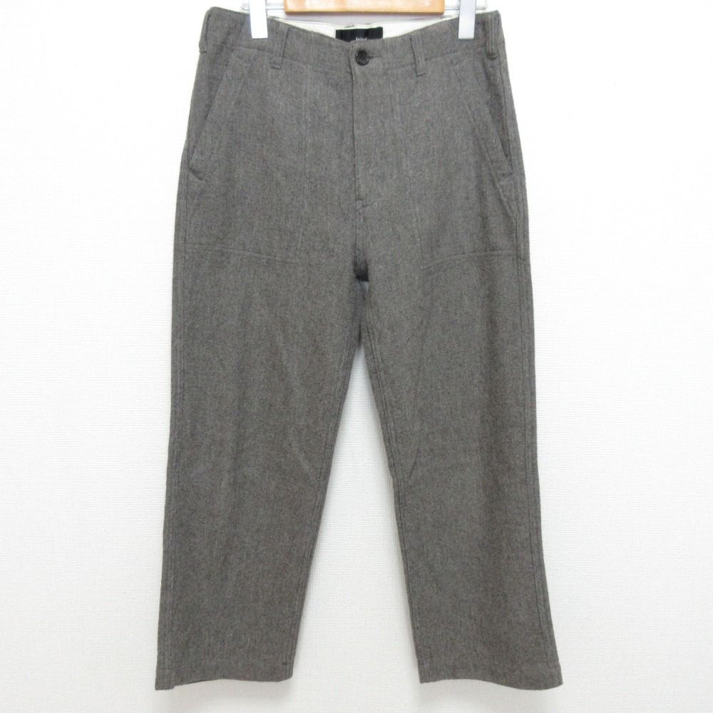 良品 tricot comme des garcons トリココムデギャルソン ウールコットン ベイカーパンツ TT-P012 サイズS グレー レディース 古着 中古 USED