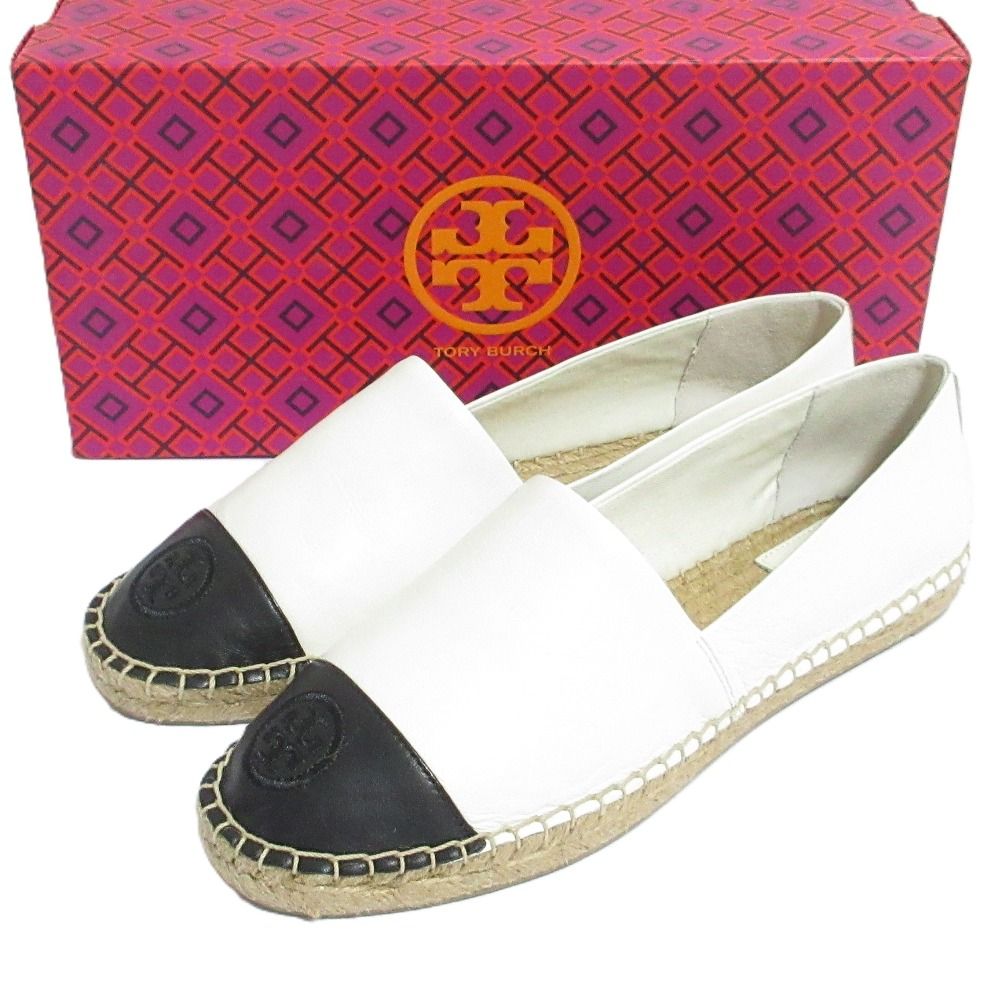 【新品未使用】Box＆袋なしTory Burchエスパドリーユ 未使用 TORY BURCH トリーバーチ エスパドリーユ フラットシューズ