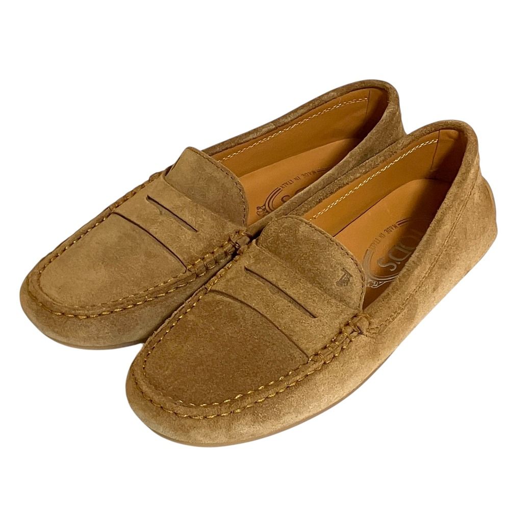 新品同様 TOD'S トッズ スエード レザー ローファー ドライビング