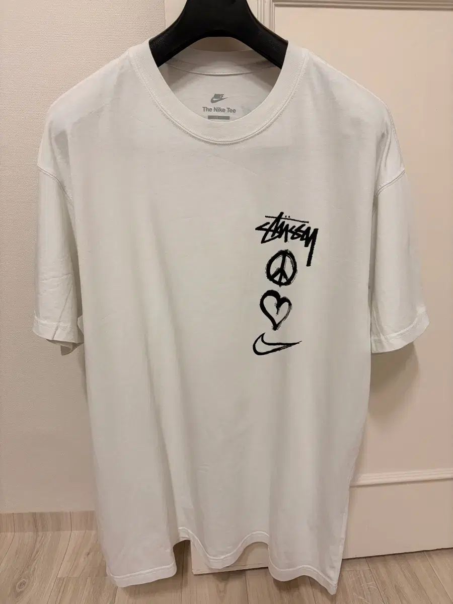 ナイキ x STUSSY 半袖Tシャツ 白 L