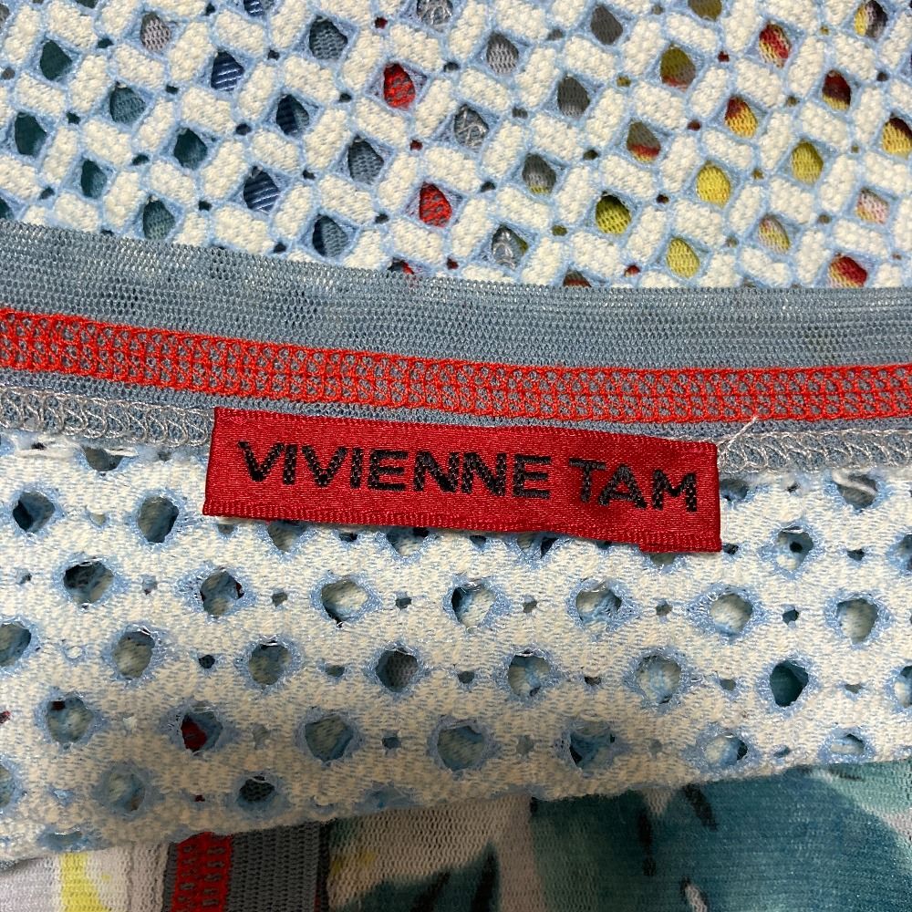 美品 VIVIENNE TAM ヴィヴィアンタム フラワープリント パワーネット