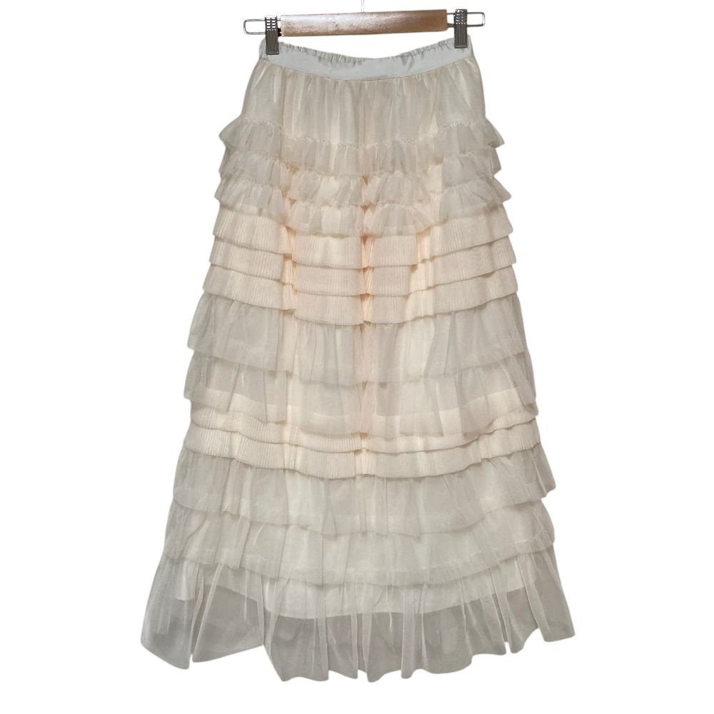 美品 Her lip to ハーリップトゥ Loved one Tulle Skirt ロング チュールスカート 1264304020 サイズS アイボリー レディース 古着 中古 USED 7,246円
