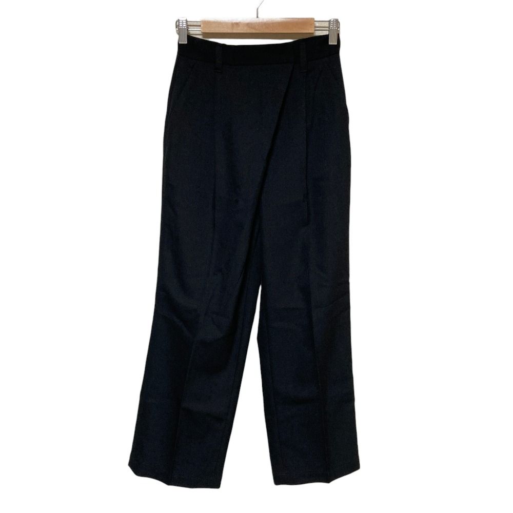 美品 RITAN リタン Wrap Straight Pants ラップストレートパンツ 295640003 サイズ1 ブラック レディース 古着 中古 USED 6,698円