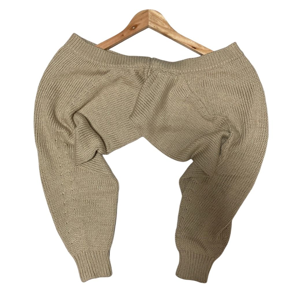 美品 ADEAM アディアム フォクシー Cropped Knit Snug ニットカーディガン ボレロ 38035 ベージュ レディース 古着 中古 USED