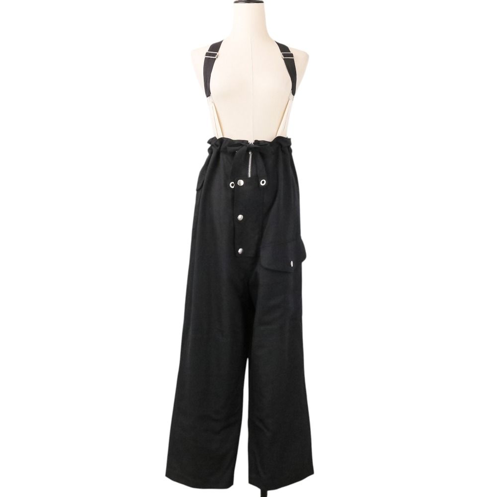 美品 FUMIKA UCHIDA フミカウチダ GABA HIGH-WAIST SUSPENDER PANT サスペンダーパンツ FU-E-PT005 サイズ36 ブラック レディース 古着 中古 USED 12,956円