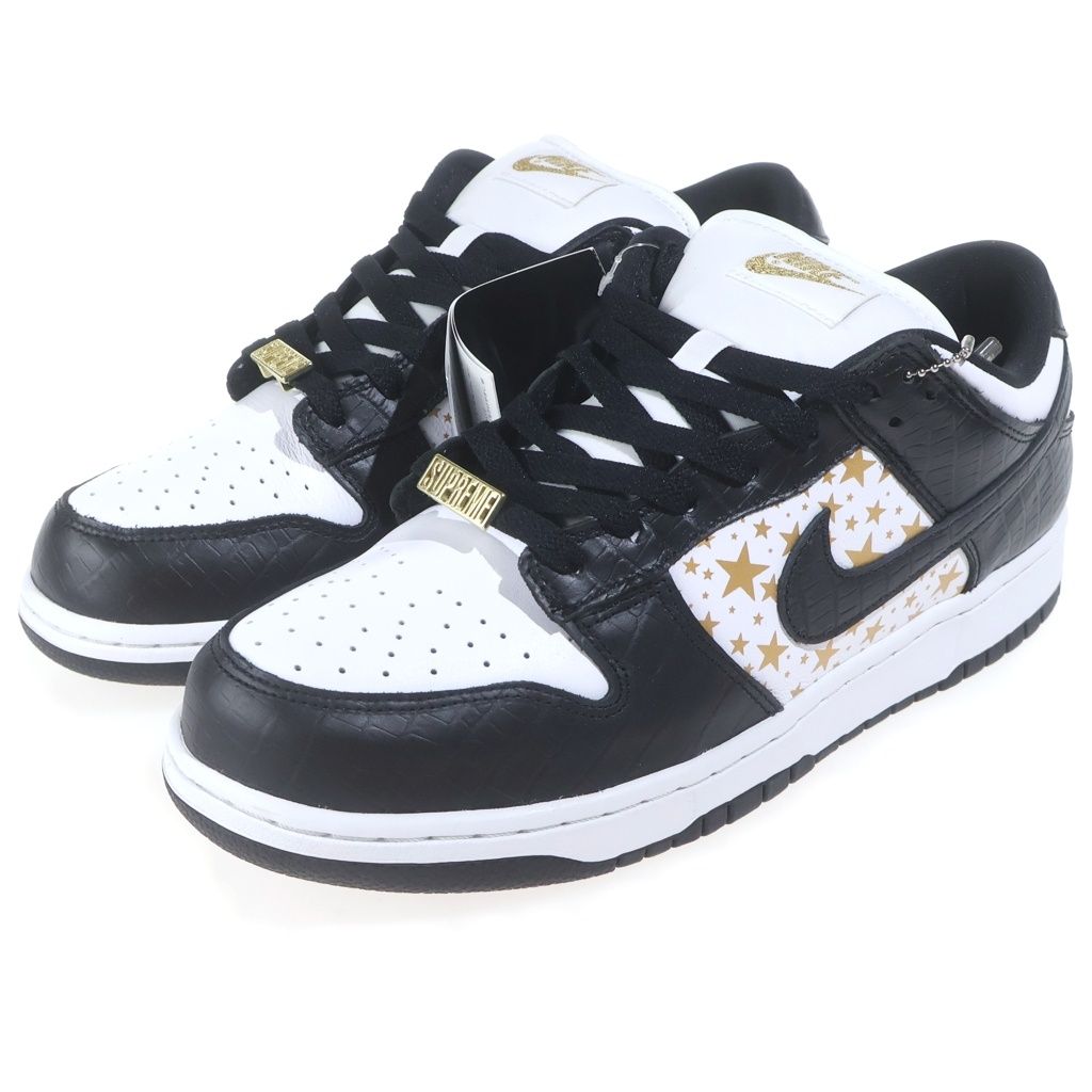 NIKE SB (ナイキエスビー) ×SUPREME DUNK LOW OG QS GOLD STARS WHITE