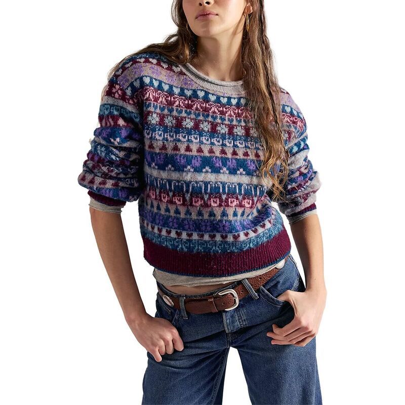 フリーピープル レディース アウター ニット・セーター Free People Favorite Thingsweater Womens Frosted Wine Combo ワイン