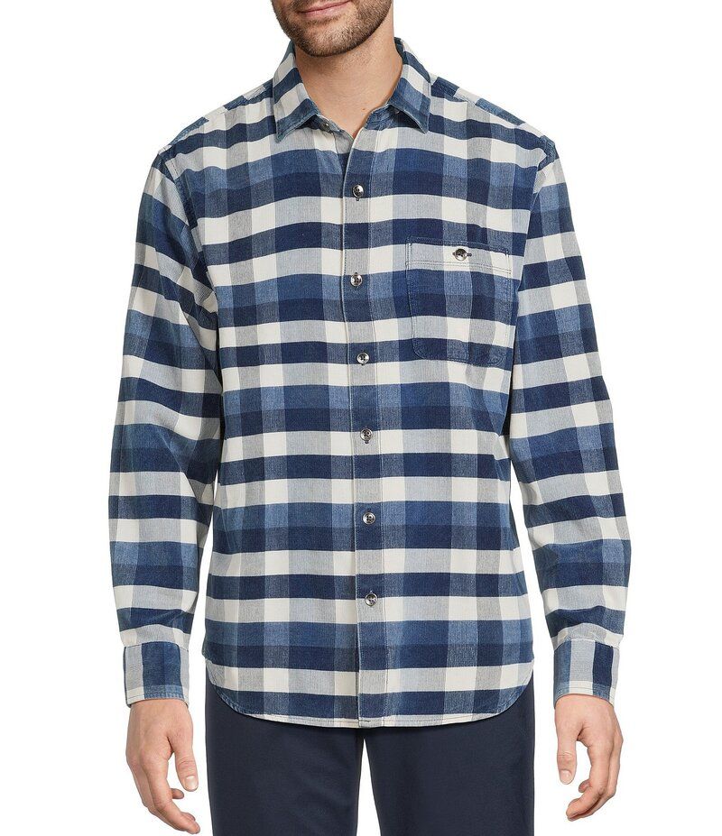 トッミーバハマ メンズ トップス シャツ Tommy Bahama Coastline Cord Mojave Blues Long Sleeve Woven Shirt Carbon Navy ネイ