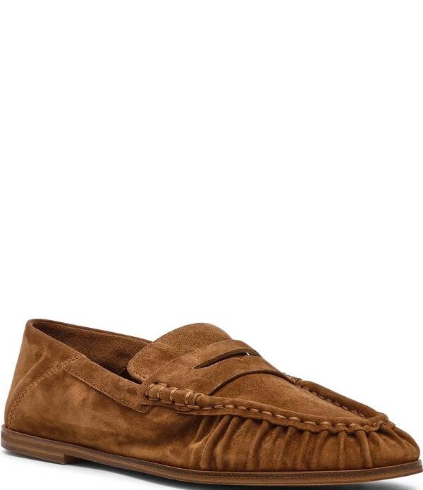 スティーブ マデン レディース シューズ スリッポン・ローファー スエード Steve Madden Womenstewart Suede Penny Loafers Chestnut