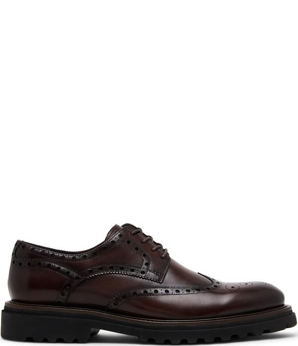 スティーブ マデン メンズ シューズ オックスフォード ウィングチップ レザー Steve Madden Mens Kasaan Wingtip Leather Oxfords Brown ブラウン