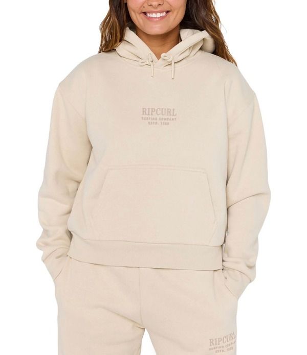 リップカール レディース アウター パーカー・スウェット Rip Curl Surf Staple Relaxed Hoodie Natural