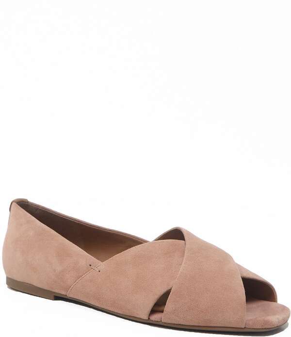 ジェントルソウルズ レディース シューズ パンプスエード Gentle Souls Whoebe Suede Peep Toe Flats Mocha モカ 26,460円