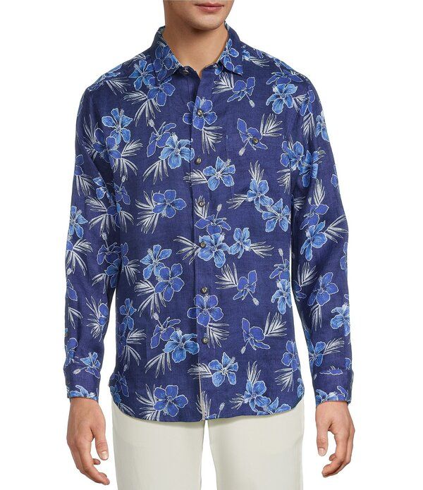 トッミーバハマ メンズ トップス シャツ トール Tommy Bahama Big Tall Hibiscus Oasis Long Sleeve Woven Shirt Big Sky Blue ブ 14,235円
