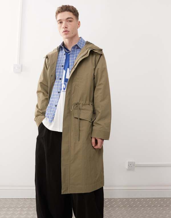 コルージョン レディース アウター コート パーカー ジャケット COLLUSION festival parka jacket Khaki black ブラック